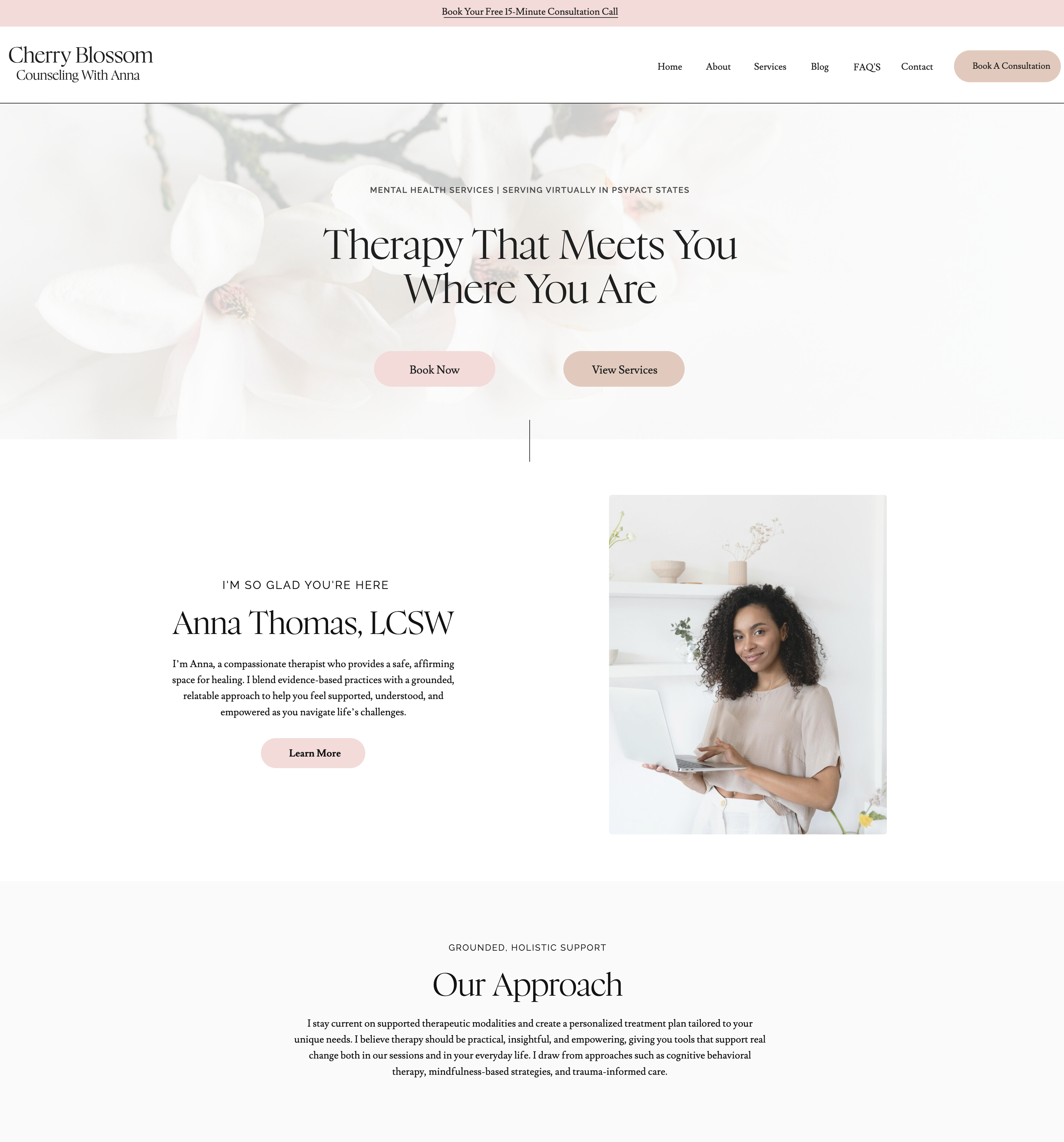 Blossom | Showit Template